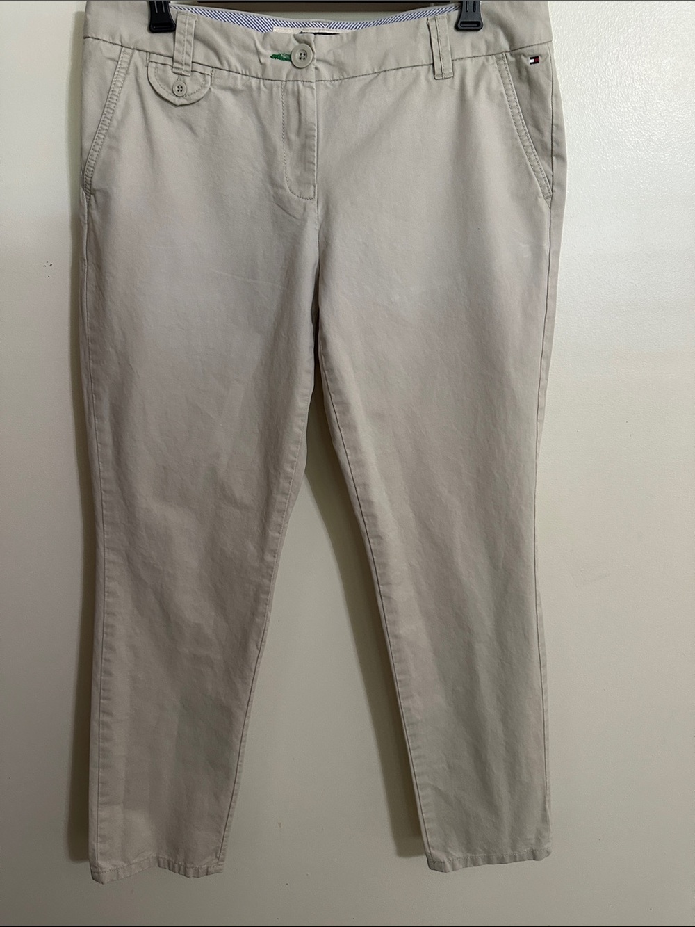 Tommy Hilfiger Women's Skinny Ankle Chino Pants - Light Khaki